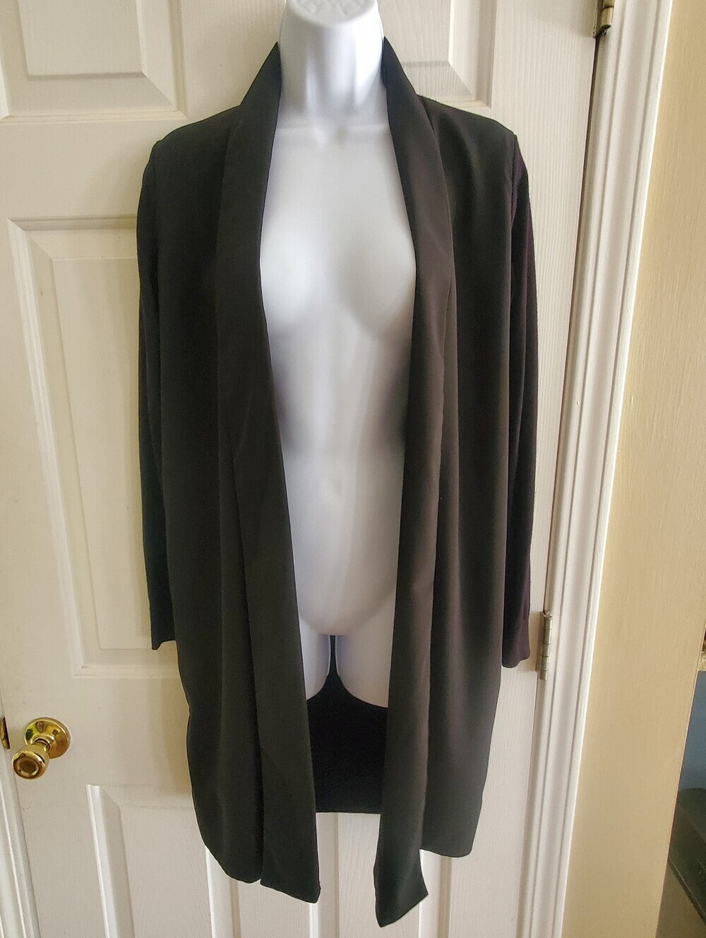 Ted Baker London Womens Black Longline Woven Front Wrap In Black Size 2